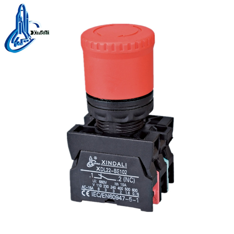 Mushroom Head Emergency Stop Pushbutton Switch