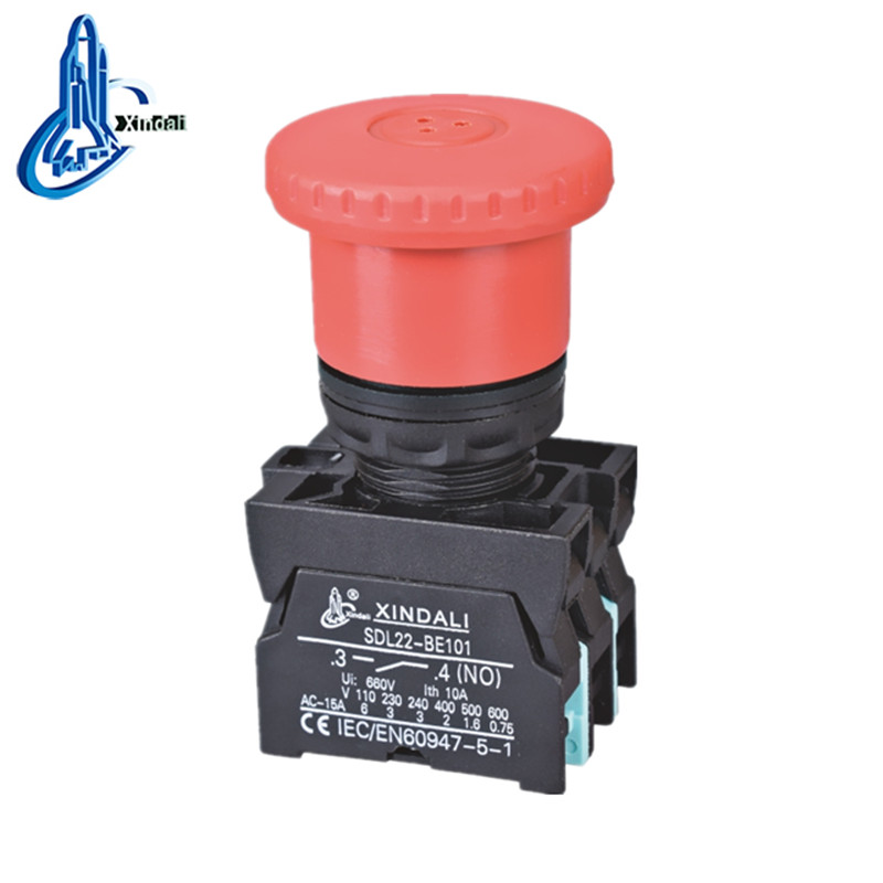 Mushroom Head Push-Pull Button Switch