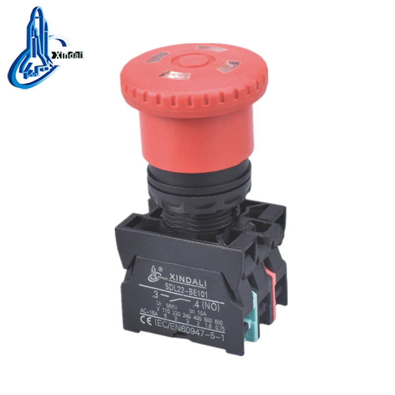 Waterproof Emergency Stop Pushbutton with Window