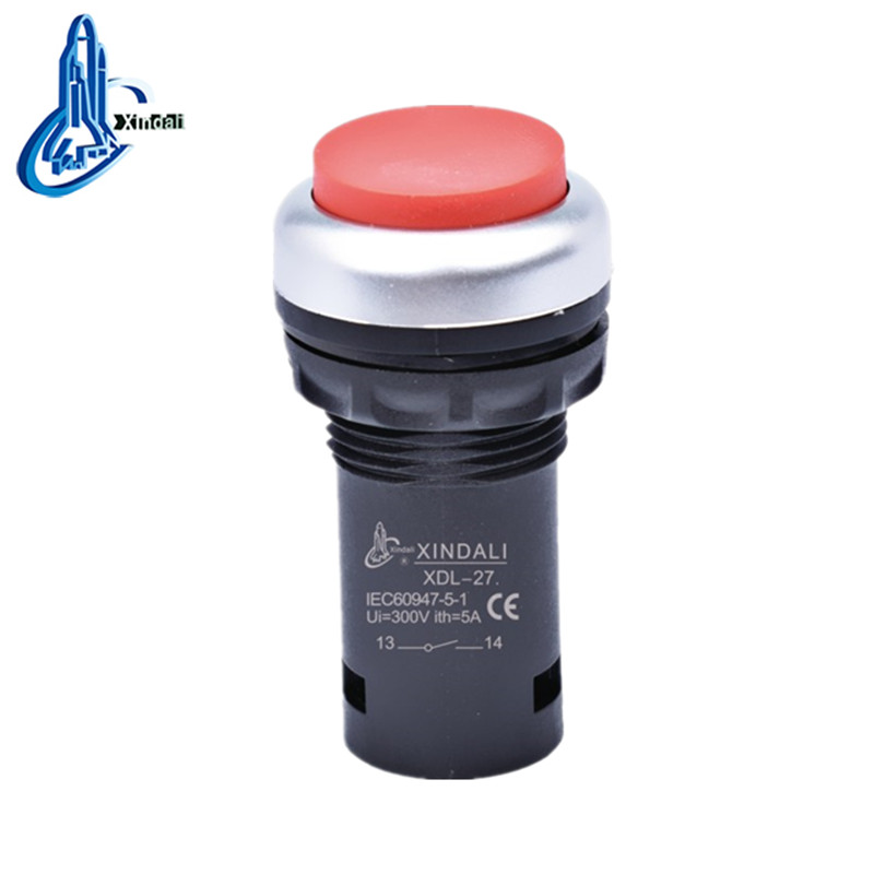 Waterproof Projecting Pushbutton Switch with Red Button