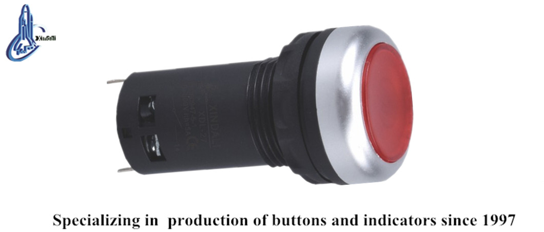 XDL27-CW3462 Electric indicator pushbutton front view