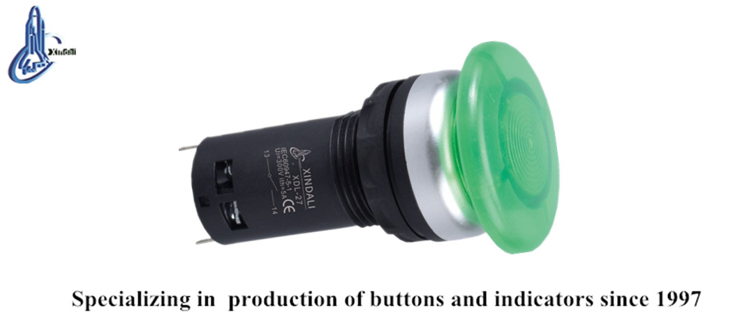 XDL27-CWM31 robust mushroom-head push button switch