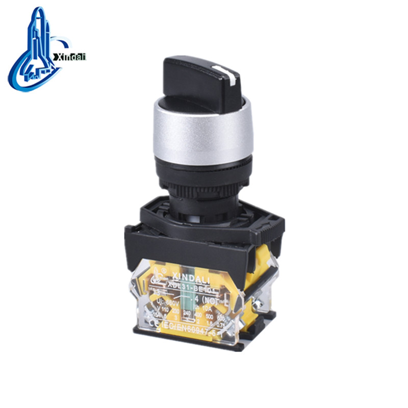 3-Position Selector Switch with Elevator Push Button