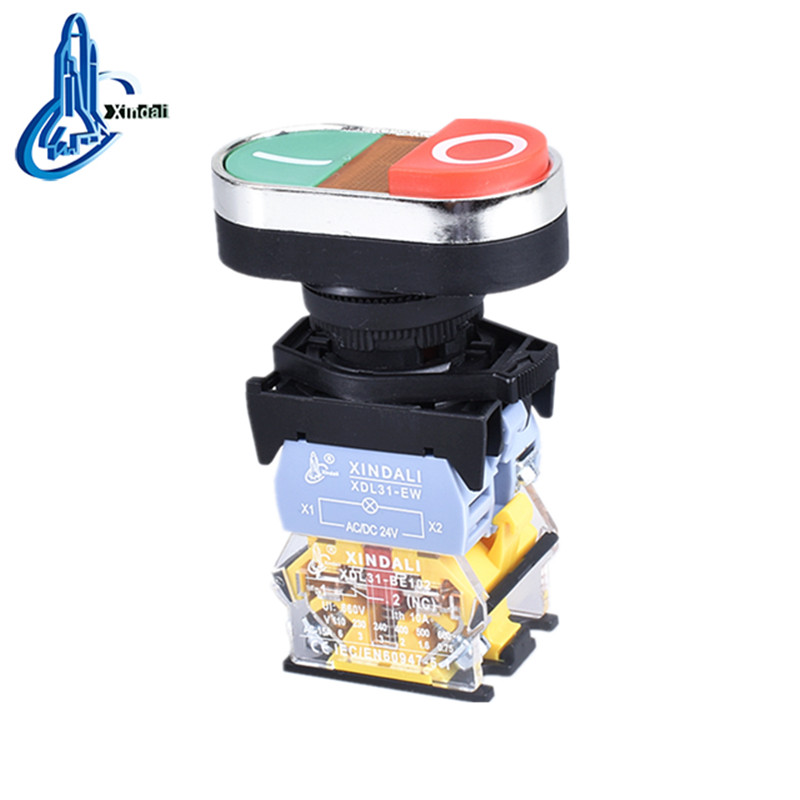 LED Indicator Double Head Push Button Switch