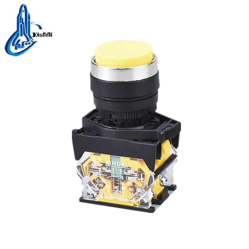 Yellow Convex Push Button IP65 Waterproof Switch