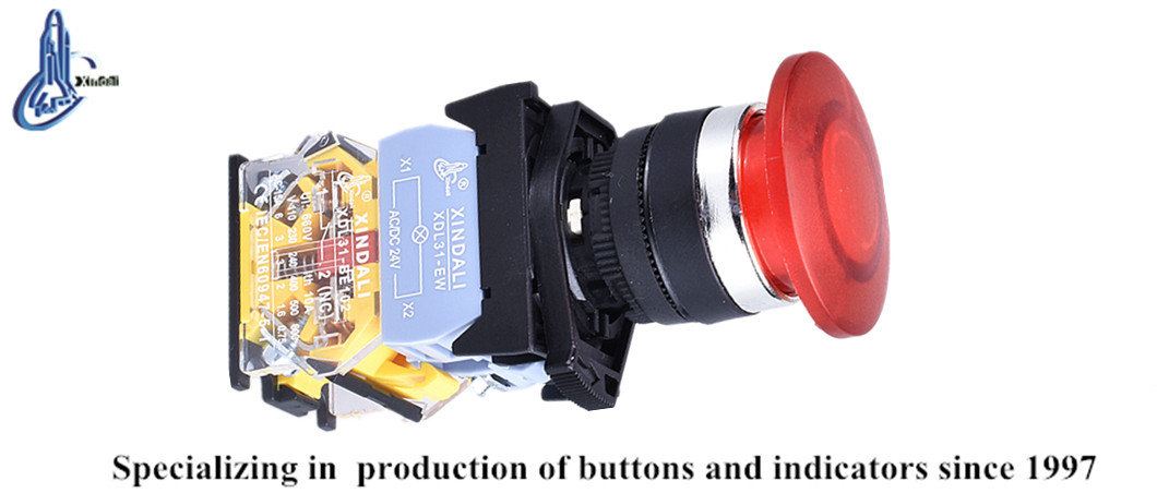 Product visual inspection of emergency stop switch