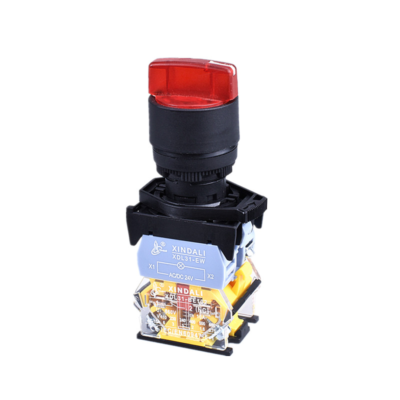 3-Position Push Button Switch with LED Indicator