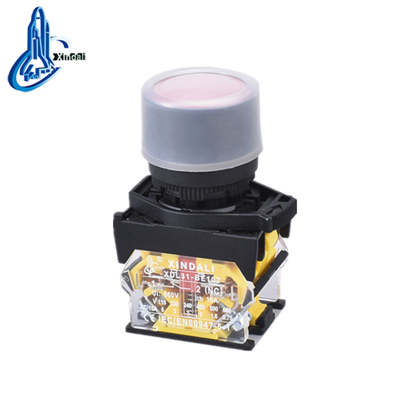 IP65 Waterproof Push Button Switch with Rubber Cap