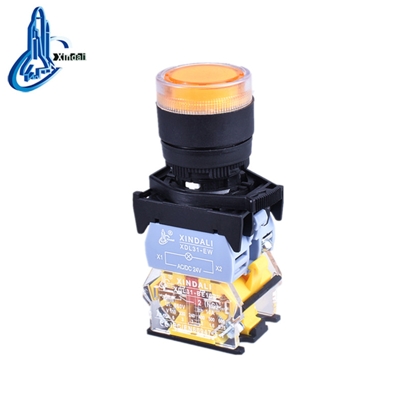 Illuminated Flush Push Button Switch