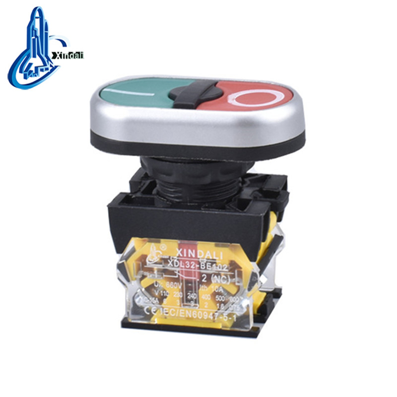 22mm Double Head Push Button Switch - On/Off, PC Industrial