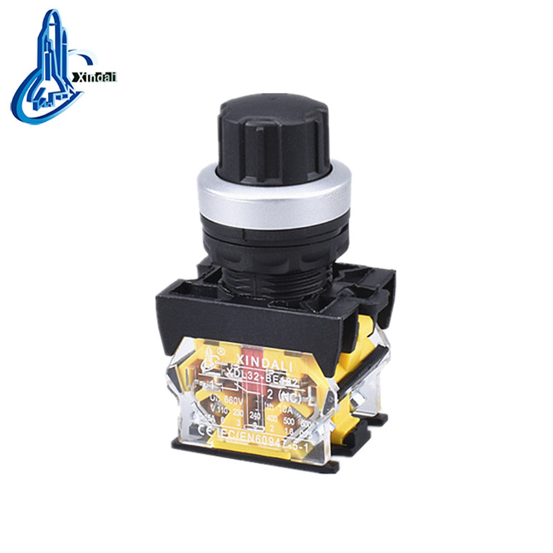 Industrial Rotary Selector Switch with Glock Push Button
