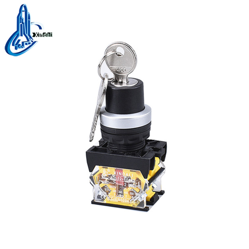3-Position Key Selector Switch for Elevator Control