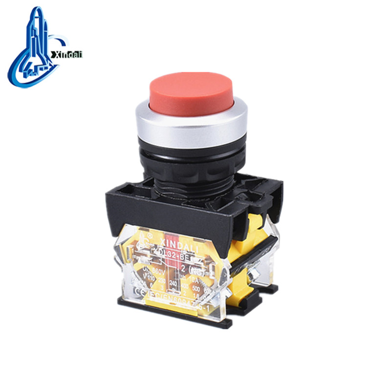 Elevator Push Button Switch with Convex Metal Head