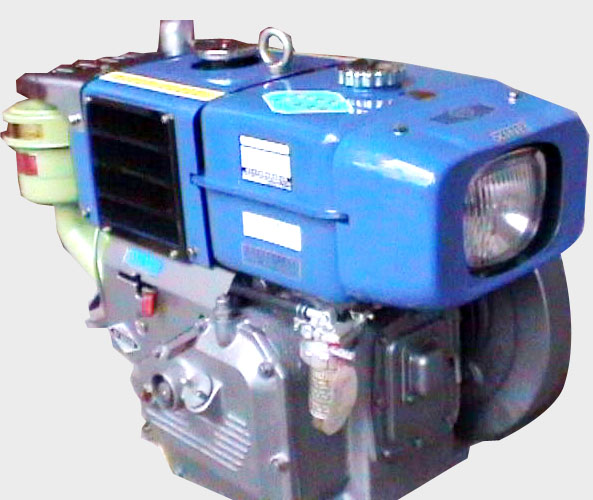 Single-Cylinder Diesel Engine with Headlight