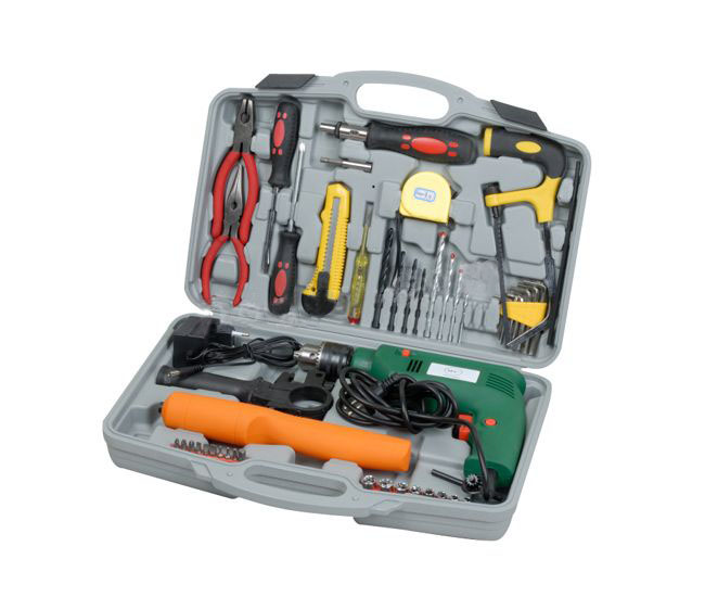 48-Piece Tool Set with Power Drill