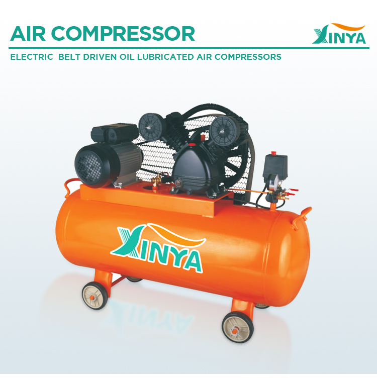 100L belt-driven air compressor unit