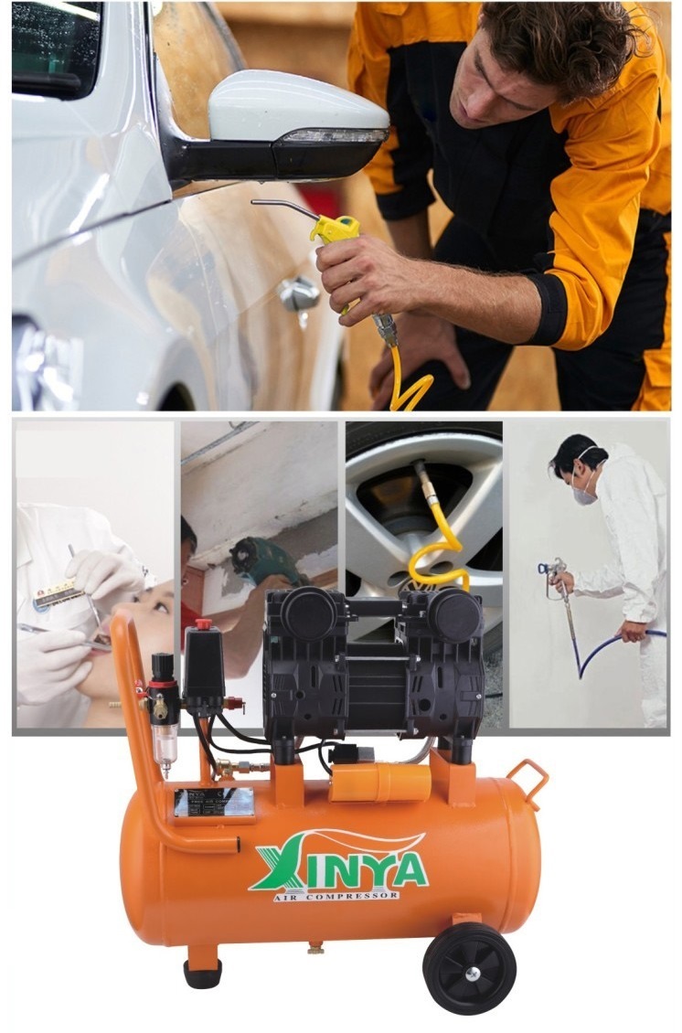 Air compressor in a workspace environment