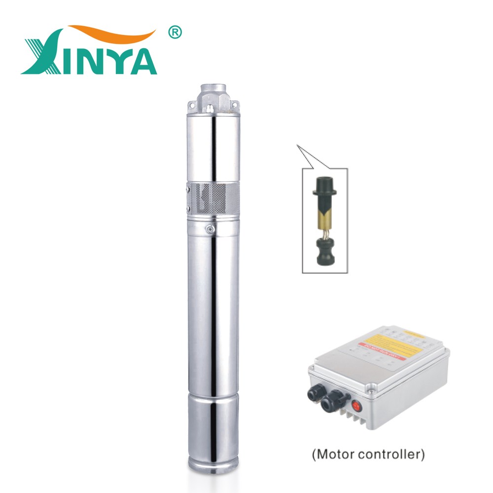 XINYA 3" 24V 140W DC solar energy submersible screw water pump (3SPST1.3/50-D24/140) - Image 3