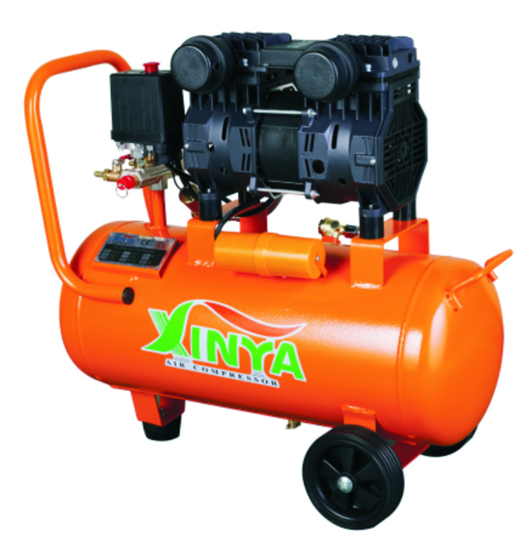 Portable 24L oil-free air compressor unit