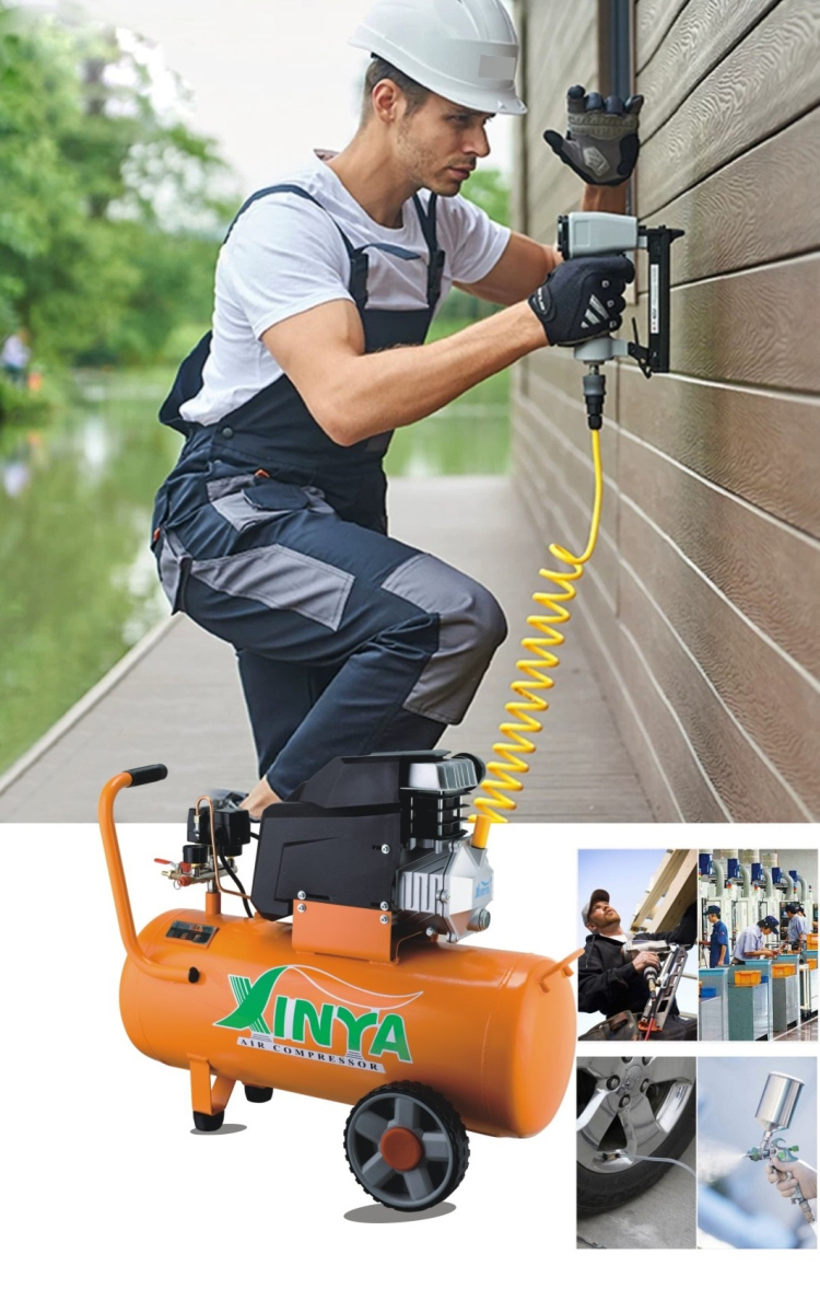 Usage scenario of the air compressor in a workshop