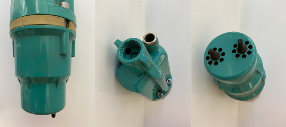 Submersible vibration diaphragm pump unit