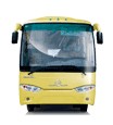 Sleek Modern Yellow City Bus