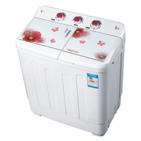 Twin Tub Washing Machine with Separate Wash and Spin Compartments