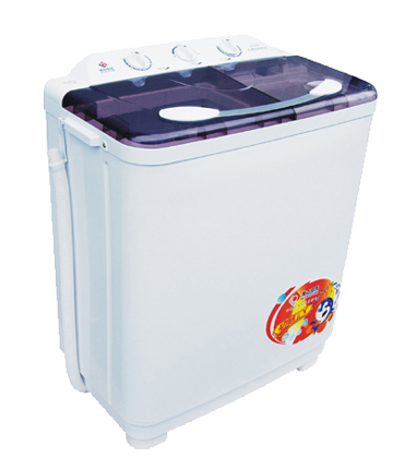Twin-Tub Washing Machine with Transparent Lid