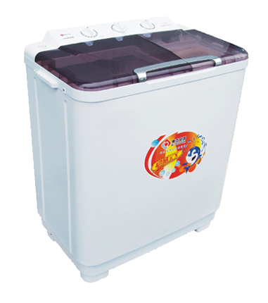 Compact Twin Tub Washing Machine with Transparent Lid