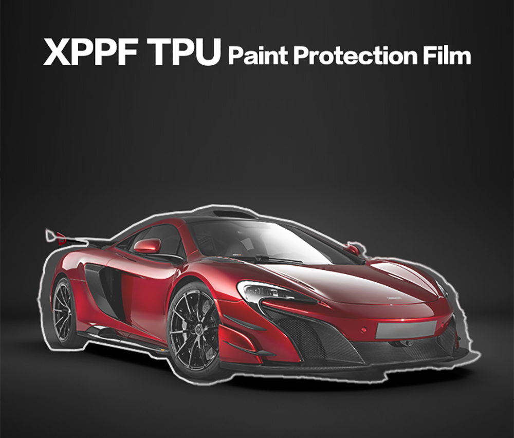 Transparent TPU paint protection film product shot