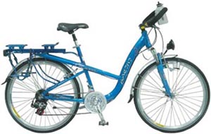 Step-Through Hybrid Bicycle