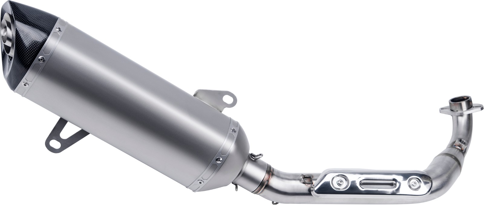 Motorcycle Exhaust Muffler with Carbon Fiber End Cap