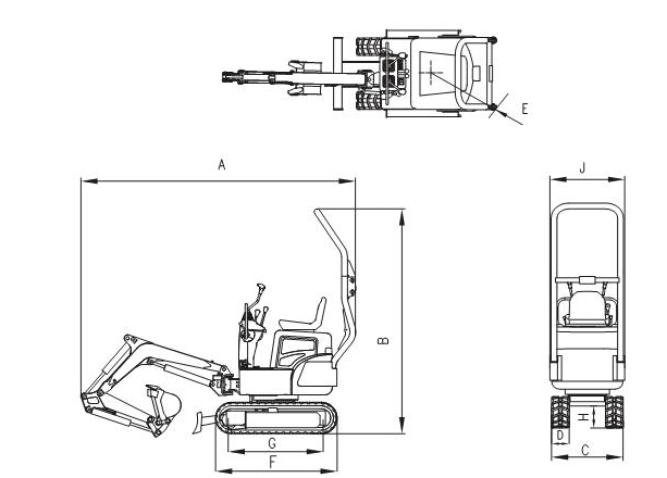 YC08-8 mini  Excavator - Image 2