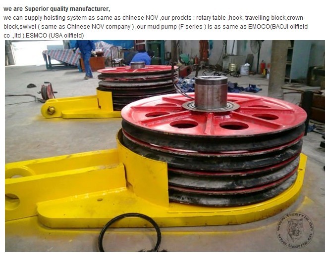 YC585,Travelling Block For drilling rig,New Arrive~! Tiger rig brand - Image 2