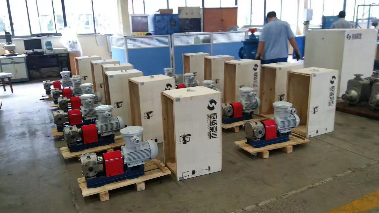 YCB-G insulation gear pump assembly showing the pump head and insulation casing.