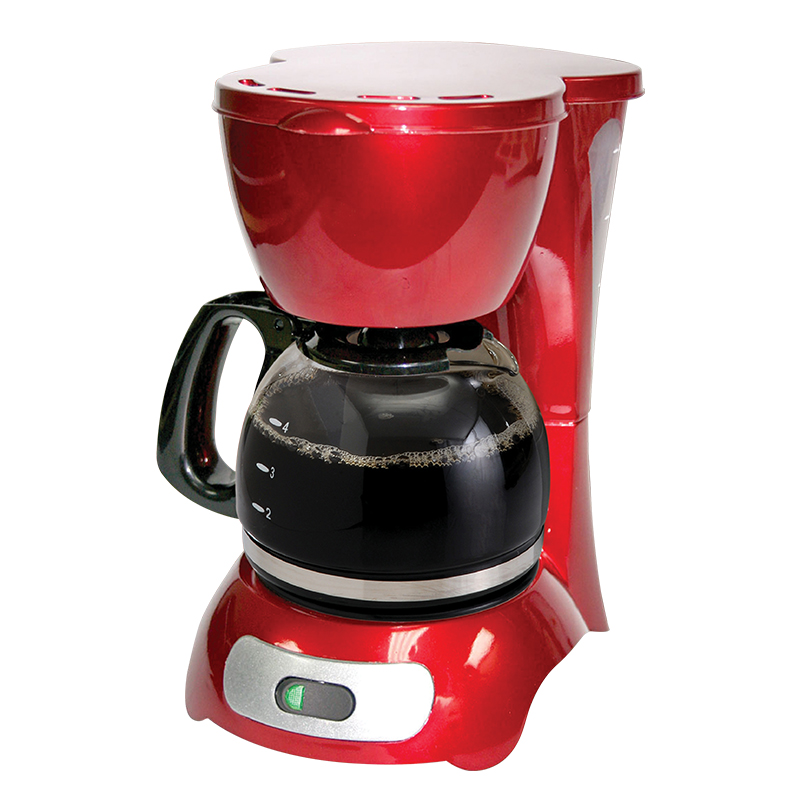 4-Cup Electric Drip Coffee Maker with Carafe