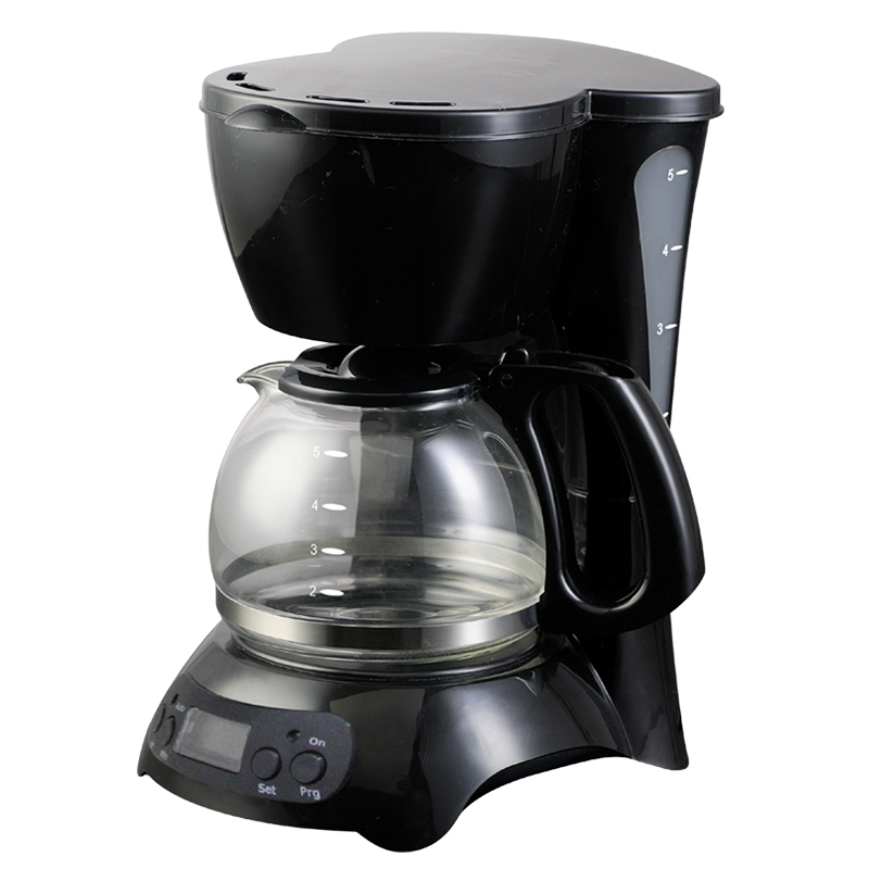 Programmable Electric Drip Coffee Maker with Glass Carafe