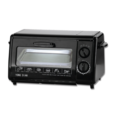 Compact Toaster Oven with Timer and Temperature Control