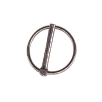 Yellow Galvanized Linch Pin with Round Spring Retainer
