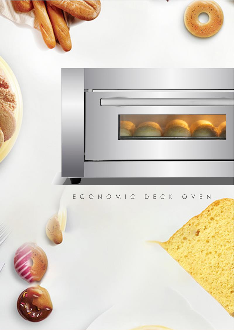 High-performance commercial kitchen gas deck oven