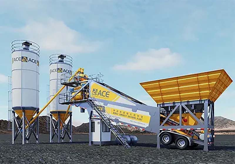 YHZS Mobile Concrete Batching Plant - Image 3
