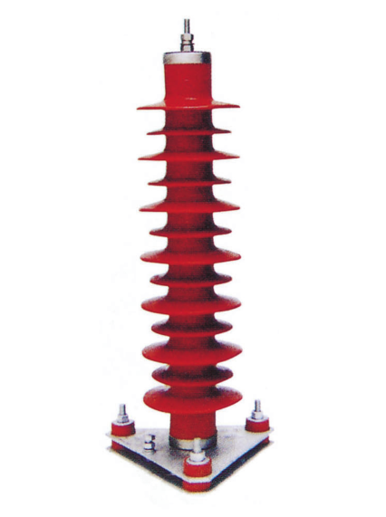 Composite housed surge arrester assembly