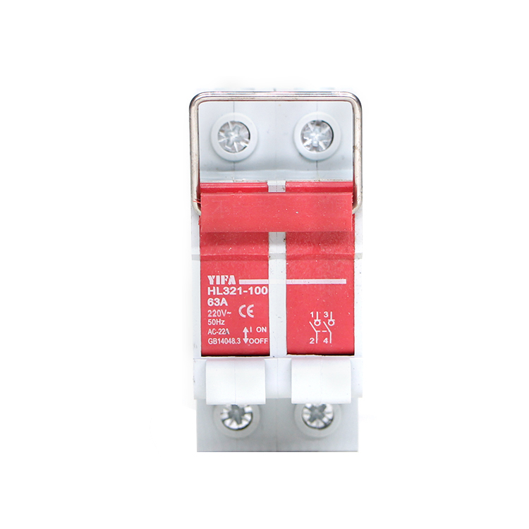 Disconnector circuit breaker showing connection diagram