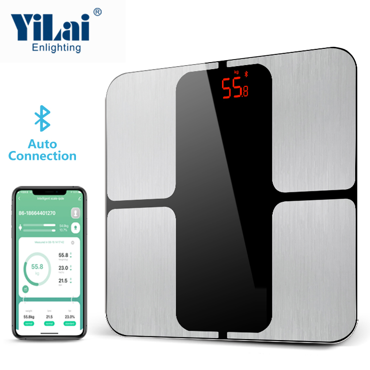 Yilai Body fat scale with stainless steel design APP connection bluetooth weight scale - Image 3