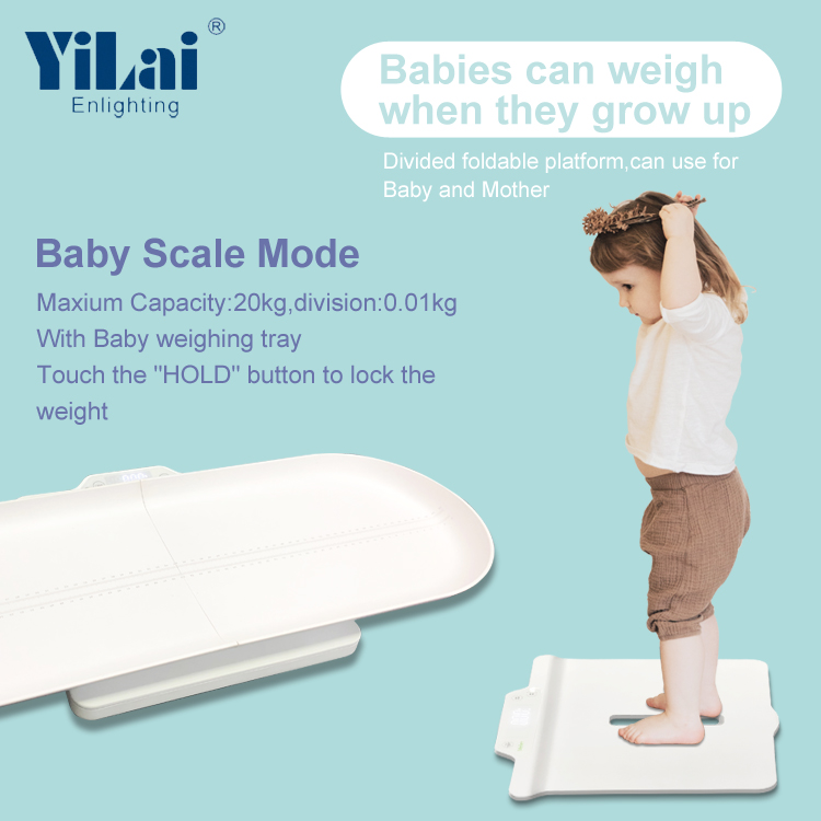 Rechargeable Digital Baby and Body Weight Scale with Height Measurement