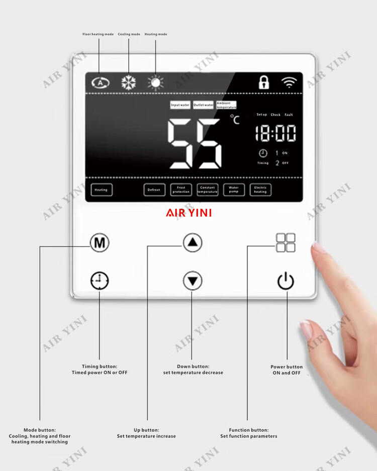 Intelligent control interface and LCD display settings
