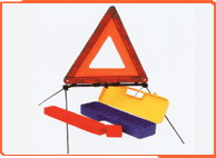 Reflective Warning Triangle with Tripod Base
