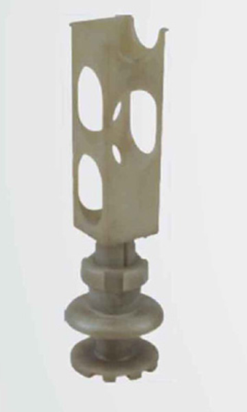 Beige Tiered Electronic Component with Oval Cut-outs