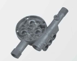 Multi-Port Cast Metal Fluid Distribution Component