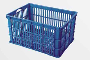 Ventilated Stackable Plastic Storage Crate